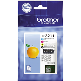 Tintenpatrone LC3213 für Brother DCP-J Multipack Brother LC3213VALDR (PACK=4 STÜCK) Produktbild