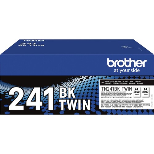 Brother Toner TN241BKTWIN 2.500Seiten schwarz 2 St./Pack. (PACK=2 STÜCK) Produktbild Front View L