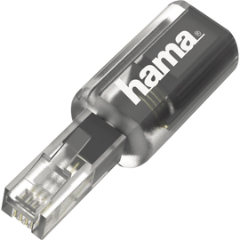 Anti-Twist-Adapter für Telefonkabel grau Hama 000201125 Produktbild