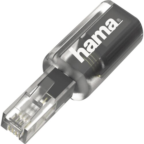 Anti-Twist-Adapter für Telefonkabel grau Hama 000201125 Produktbild Front View L
