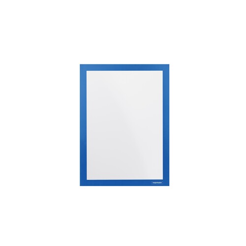 Informationsrahmen magnetofix A4 blau/transparent selbstklebend Magnetoplan 1131903 (PACK=2 STÜCK) Produktbild Additional View 1 L