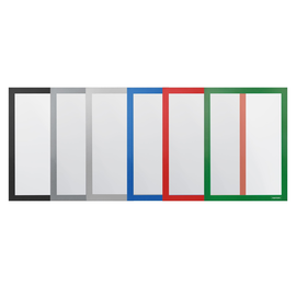 Informationsrahmen magnetofix A4 farbig sort./transparent selbstklebend Magnetoplan 1131910 (PACK=6 STÜCK) Produktbild