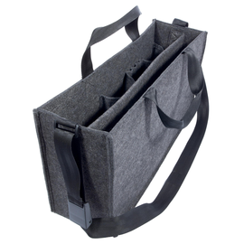 Tragetasche Desk Sharing Bag L dunkelgrau 50x28x15cm Sigel BA411 synthetischer Filz Produktbild
