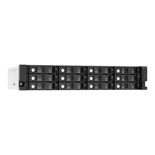 QNAP TL-R1220Sep-RP - Festplatten-Array - 12 Schächte (SATA-600 / SAS-3) - SAS 12Gb/s (extern) - Rack - einbaufähig Produktbild Additional View 3 L