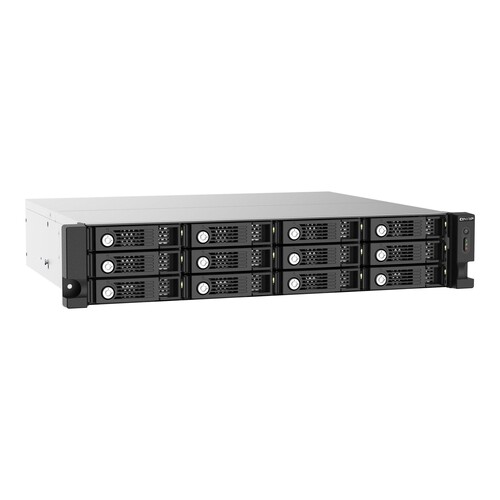 QNAP TL-R1220Sep-RP - Festplatten-Array - 12 Schächte (SATA-600 / SAS-3) - SAS 12Gb/s (extern) - Rack - einbaufähig Produktbild Additional View 4 L