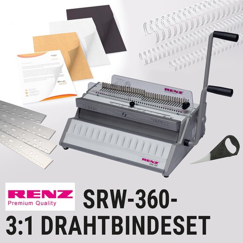 Draht-Bindegerät Set SRW 360 3:1-Teilung Renz Produktbild Front View L