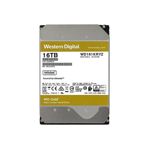 WD Gold WD161KRYZ - Festplatte - 16 TB - intern - 3.5" (8.9 cm) Produktbild Additional View 3 L