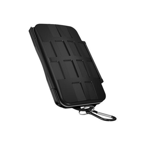 ICY BOX IB-AC620-CR - Memory-Etui - Kapazität: 8 SD-Karten, 16 microSD Karten, 4 CompactFlash-Karten Produktbild Additional View 1 L