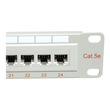ROLINE Patch Panel - CAT 5e - UTP - Hellgrau - 48.3 cm (19") Produktbild Additional View 2 S