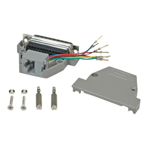 ROLINE Serieller Adapter - DB-25 (M) zu RJ-45 (W) Produktbild Additional View 2 L