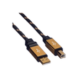 ROLINE Gold - USB-Kabel - USB (M) zu USB Typ B (M) Produktbild Additional View 2 S