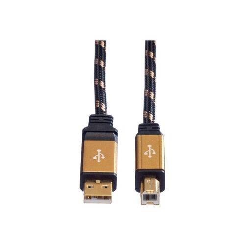 ROLINE Gold - USB-Kabel - USB (M) zu USB Typ B (M) Produktbild Additional View 3 L