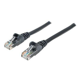 Intellinet Network Patch Cable, Cat6, 2m, Black, CCA, U/UTP, PVC, RJ45, Gold Plated Contacts, Snagle Produktbild