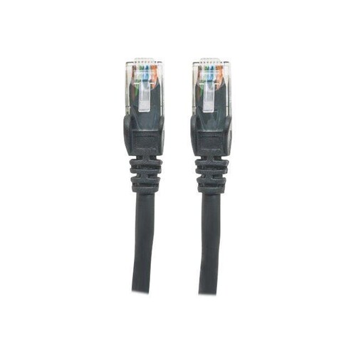 Intellinet Network Patch Cable, Cat6, 2m, Black, CCA, U/UTP, PVC, RJ45, Gold Plated Contacts, Snagle Produktbild Additional View 1 L