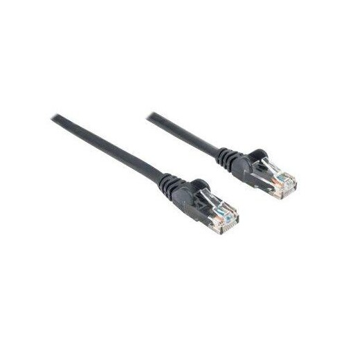 Intellinet Network Patch Cable, Cat6, 2m, Black, CCA, U/UTP, PVC, RJ45, Gold Plated Contacts, Snagle Produktbild Additional View 2 L
