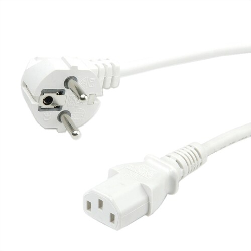 VALUE Stromkabel - power IEC 60320 C13 zu power CEE 7/7 (M) Produktbild Additional View 1 L
