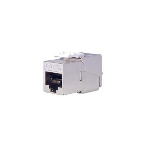 DIGITUS CAT 6A Keystone Modul, geschirmt mit intelligentem Kabelmanager, Set (24 Stück) Produktbild Additional View 1 L
