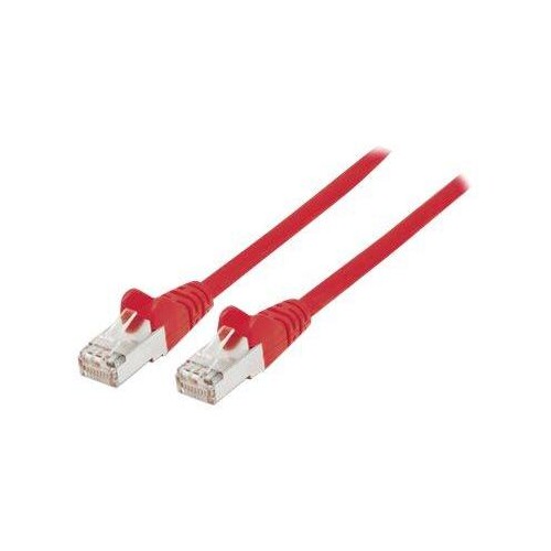 Intellinet Network Patch Cable, Cat6, 0.5m, Red, Copper, S/FTP, LSOH / LSZH, PVC, RJ45, Gold Plated Produktbild