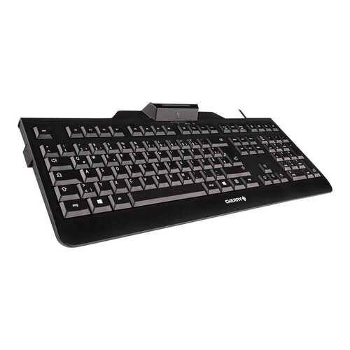 Cherry KC 1000 SC - Tastatur - USB - GB - Schwarz Produktbild Additional View 1 L