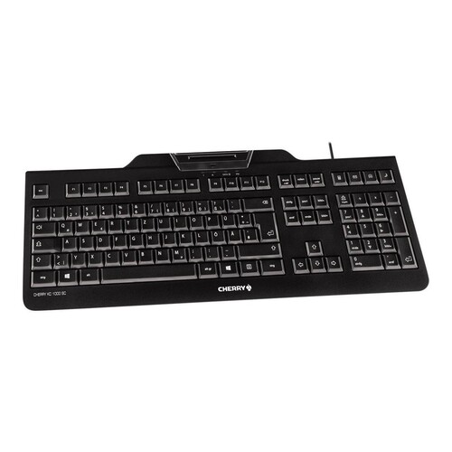 Cherry KC 1000 SC - Tastatur - USB - GB - Schwarz Produktbild Additional View 3 L