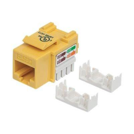 Intellinet Cat5e Modularbuchse, UTP, Keystone Jack, gelb, benötigt LSA-Auflegewerkzeug Produktbild