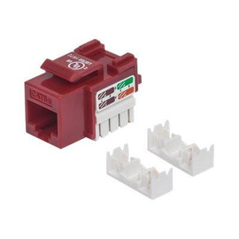 Intellinet Cat5e Modularbuchse, UTP, Keystone Jack, rot, benötigt LSA-Auflegewerkzeug Produktbild