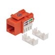 Intellinet Cat5e Modularbuchse, UTP, Keystone Jack, orange, benötigt LSA-Auflegewerkzeug Produktbild