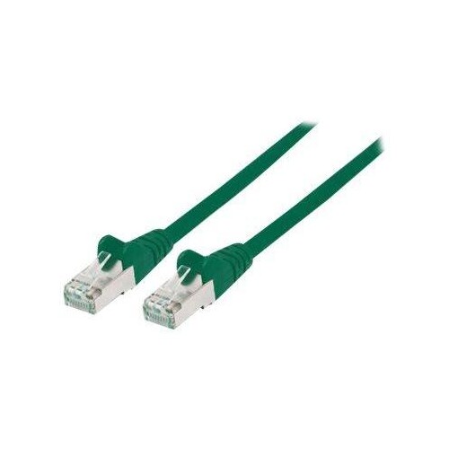 Intellinet Network Patch Cable, Cat6A, 2m, Green, Copper, S/FTP, LSOH / LSZH, PVC, RJ45, Gold Plated Produktbild