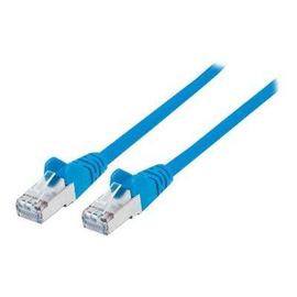 Intellinet Network Patch Cable, Cat6A, 0.5m, Blue, Copper, S/FTP, LSOH / LSZH, PVC, RJ45, Gold Plate Produktbild
