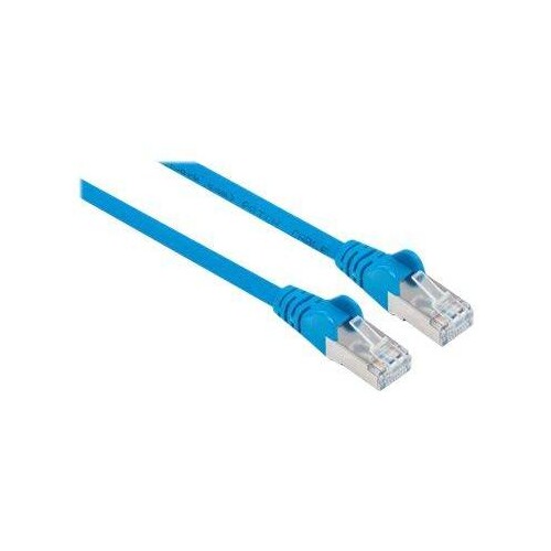 Intellinet Network Patch Cable, Cat6A, 0.5m, Blue, Copper, S/FTP, LSOH / LSZH, PVC, RJ45, Gold Plate Produktbild Additional View 2 L