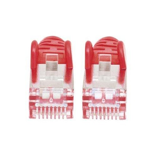 Intellinet Network Patch Cable, Cat6A, 15m, Red, Copper, S/FTP, LSOH / LSZH, PVC, RJ45, Gold Plated Produktbild Additional View 3 L