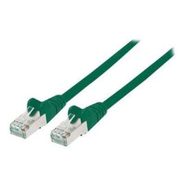 Intellinet Network Patch Cable, Cat6A, 1m, Green, Copper, S/FTP, LSOH / LSZH, PVC, RJ45, Gold Plated Produktbild