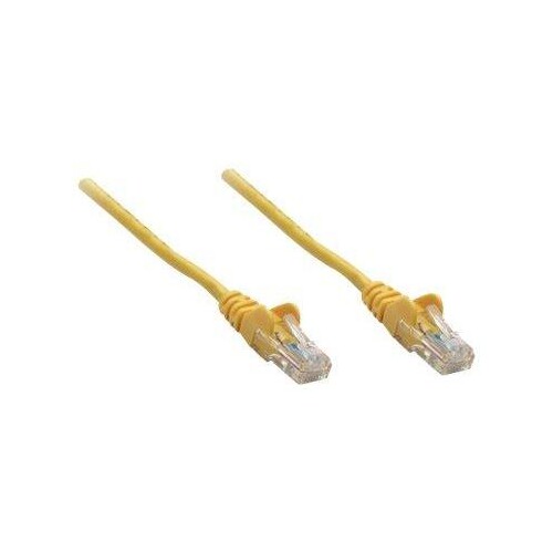 Intellinet Network Patch Cable, Cat6A, 20m, Yellow, Copper, S/FTP, LSOH / LSZH, PVC, RJ45, Gold Plat Produktbild Front View L