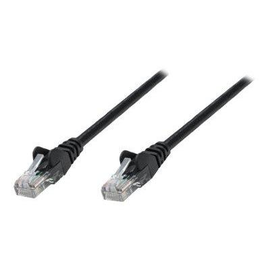 Intellinet Network Patch Cable, Cat5e, 0.25m, Black, CCA, SF/UTP, PVC, RJ45, Gold Plated Contacts, S Produktbild