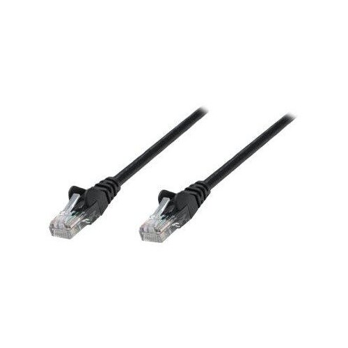 Intellinet Network Patch Cable, Cat5e, 0.25m, Black, CCA, SF/UTP, PVC, RJ45, Gold Plated Contacts, S Produktbild