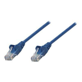Intellinet Network Patch Cable, Cat5e, 0.25m, Blue, CCA, SF/UTP, PVC, RJ45, Gold Plated Contacts, Sn Produktbild