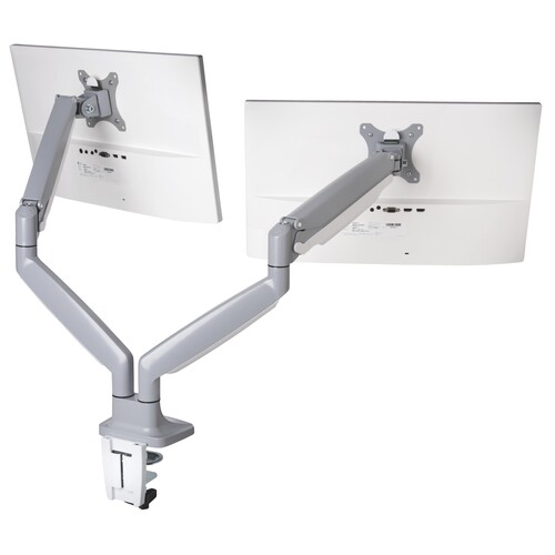 Monitorarm SmartFit One Touch Dual f. 2 Monitore mit Tischklemme Kensington grau K55471EU Produktbild Additional View 1 L