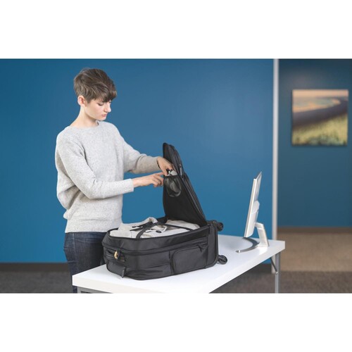 Laptop Spinner Pro Overnight Contour 2.0 56x35,5x21,5cm schwarz Kensington K60384WW Produktbild Side View L