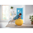 Sitzball Ergo Cosy 65cm Durchmesser mit Stoffüberzug gelb Leitz 5279-00-19 Produktbild Side View S