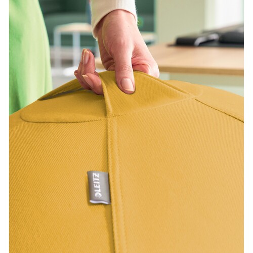 Sitzball Ergo Cosy 65cm Durchmesser mit Stoffüberzug gelb Leitz 5279-00-19 Produktbild Additional View 8 L