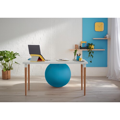 Sitzball Ergo Cosy 65cm Durchmesser mit Stoffüberzug blau Leitz 5279-00-61 Produktbild Additional View 3 L