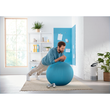 Sitzball Ergo Cosy 65cm Durchmesser mit Stoffüberzug blau Leitz 5279-00-61 Produktbild Side View S