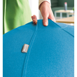 Sitzball Ergo Cosy 65cm Durchmesser mit Stoffüberzug blau Leitz 5279-00-61 Produktbild Additional View 8 S