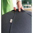Sitzball Ergo Cosy 65cm Durchmesser mit Stoffüberzug schwarz Leitz 5279-00-89 Produktbild Additional View 6 S