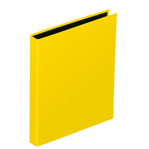 Ringbuch Basic A5 2 Ringe mit Niederhalter gelb Pagna 20407-04 Produktbild Additional View 1 L