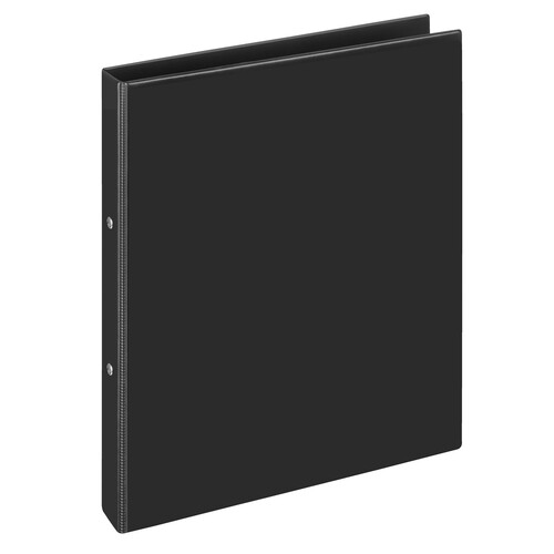 Ringbuch Comfort mit Sichttasche A4 Überbreite 2Ringe Ringe-Ø16mm schwarz PVC-Folie Veloflex 1144080 Produktbild Front View L