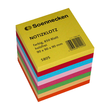 Zettelklotz geleimt 9x9x9cm 850Blatt 8-farbig Papier Soennecken 5805 Produktbild