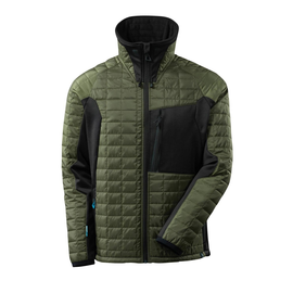 Thermojacke mit CLI / Gr. L,  Moosgrün/Schwarz Produktbild