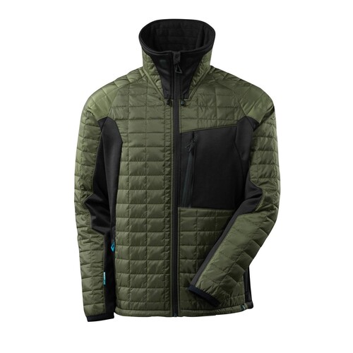 Thermojacke mit CLI / Gr. S,  Moosgrün/Schwarz Produktbild