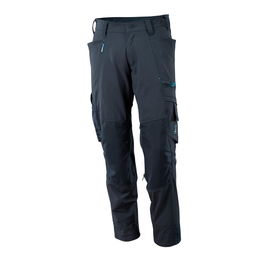 Hose mit Knietaschen, Stretch, leicht /  Gr. 76C50, Schwarzblau Produktbild